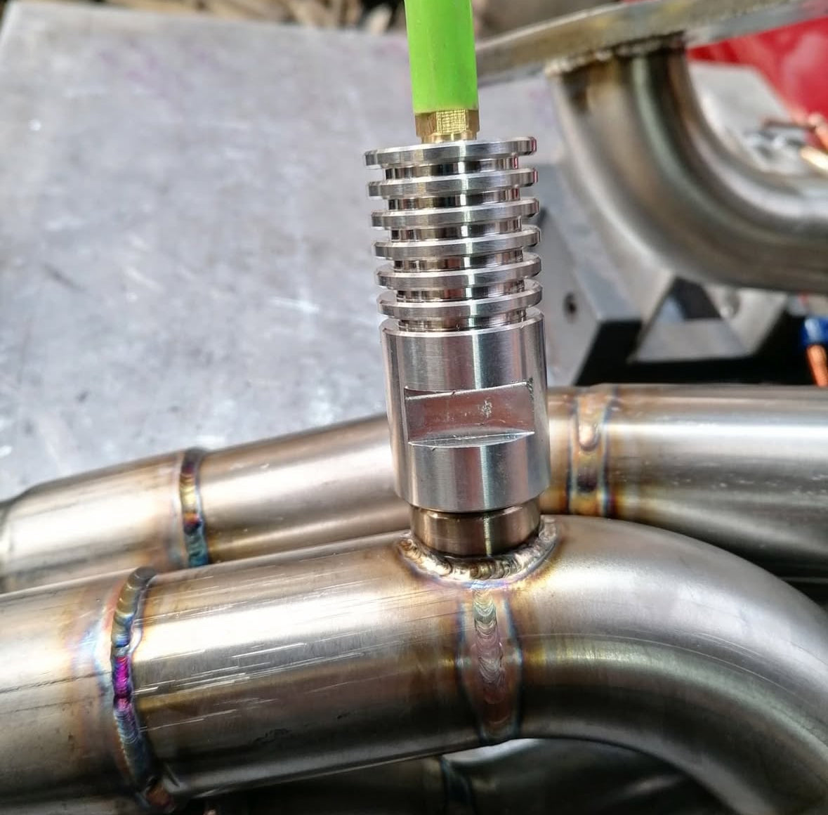 Grooved O2 Sensor Chill Block